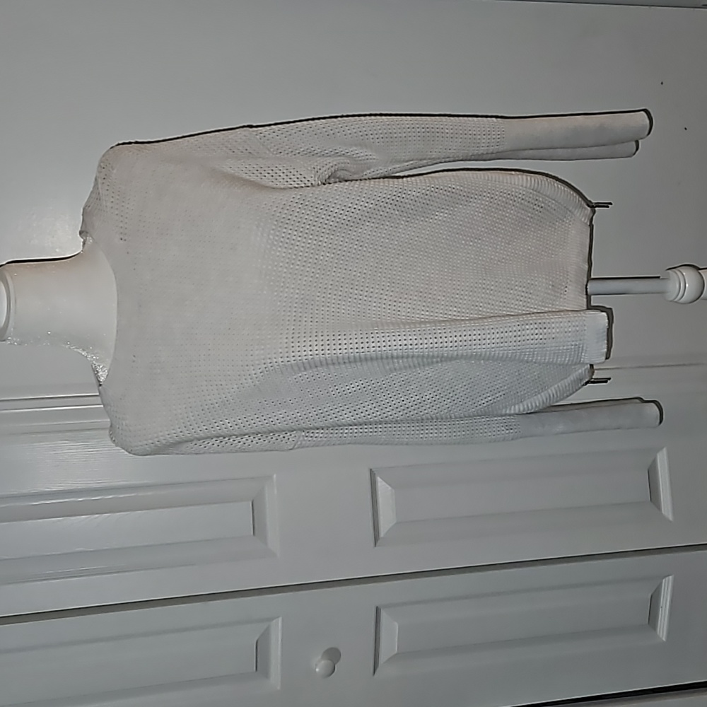 White/cream sweater with zippers on the side